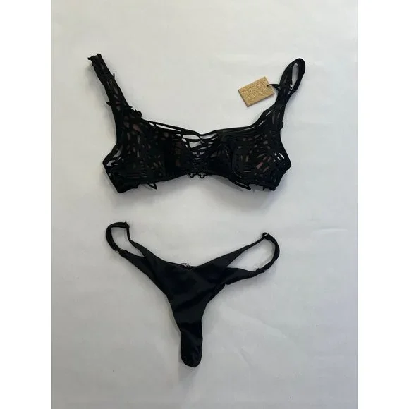 Thaikila | Swim | Nwt Thaikila Scribble Top Fever Bottoms My